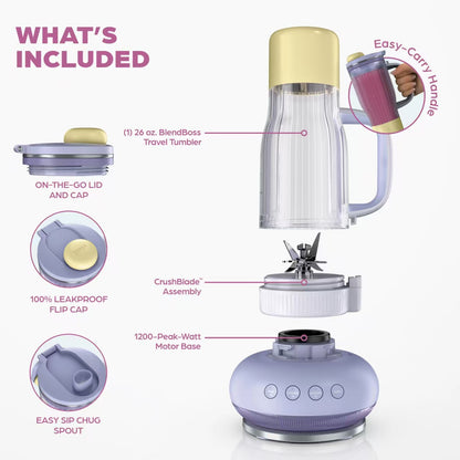 Personal Blender (Includes 26 oz. Travel Cup and Detachable Straw)