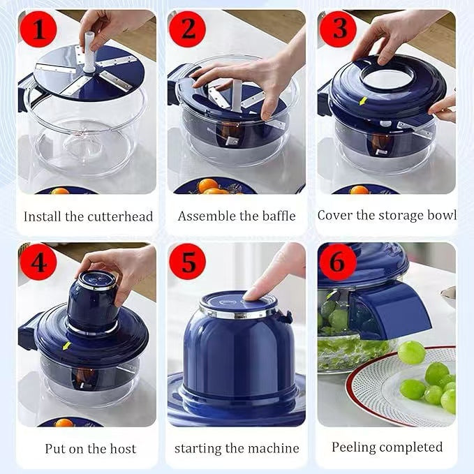 Electric peeler, suitable for garlic, grapes, cherry tomatoes