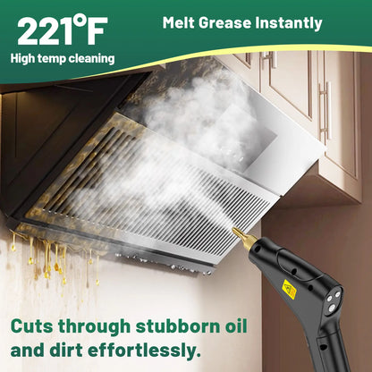 Handheld Portable Steam Cleaner — 6 Adjustable Settings, 15-Second Rapid Preheat