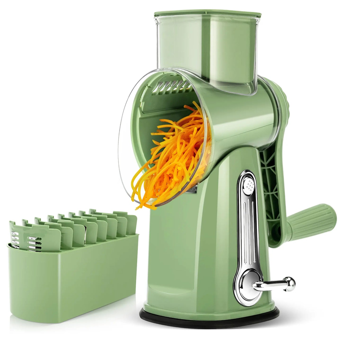 Kitchen utensils: fruit and vegetable slicer, cheese grater